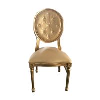 Special gold resin Louis chair